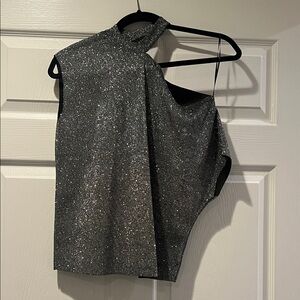 NWOT RTA Sparkling One-Shoulder Top Size XS